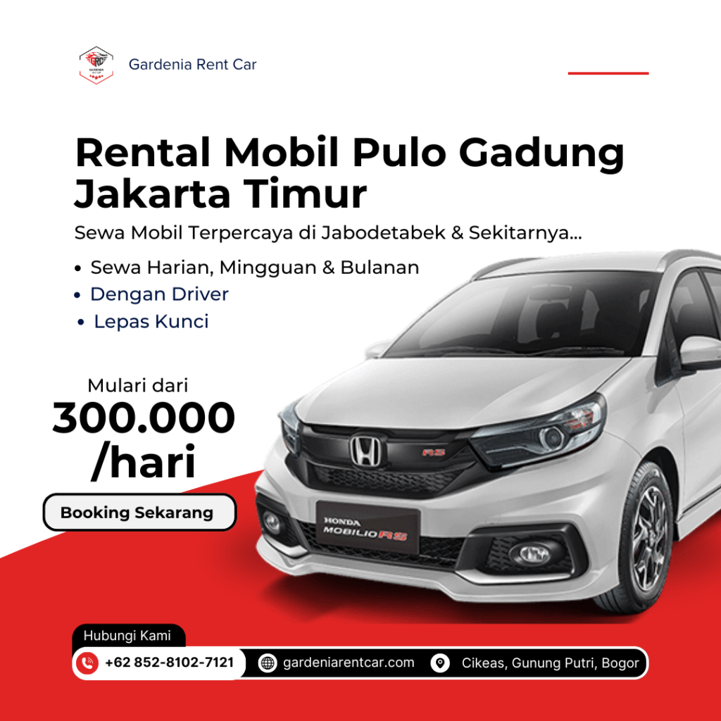 rental mobil pulo gadung