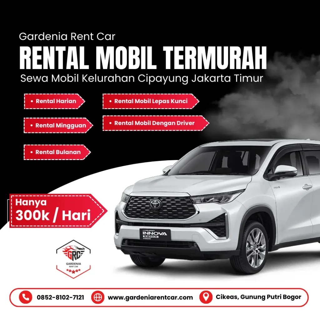 rental mobil kelurahan cipayung
