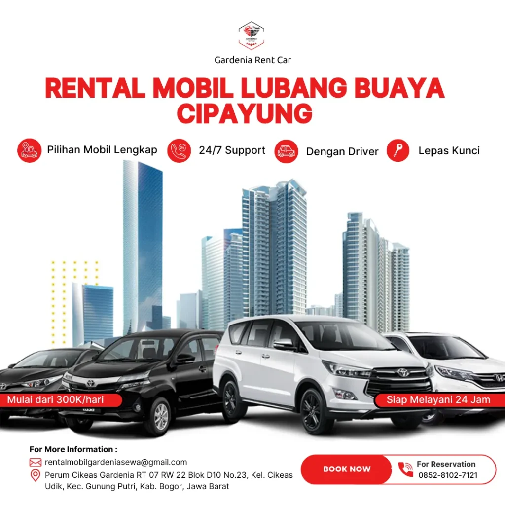 rental mobil lubang buaya