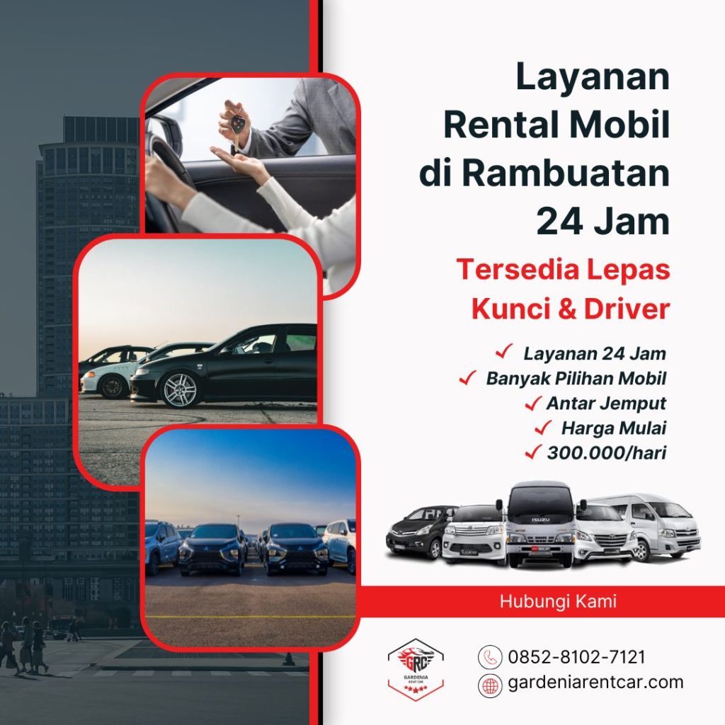 rental mobil rambutan 24 jam